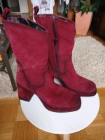 Wildleder Stiefeletten Bordeaux München - Schwabing-West Vorschau