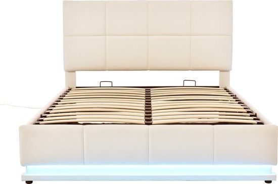 Doppelbett 140x200 Neu LED Polsterbett Bettgestell Boxspringbett in Hamburg