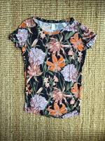 H&M Umstandsshirt in XS schwarz Blumen Sachsen-Anhalt - Halle Vorschau