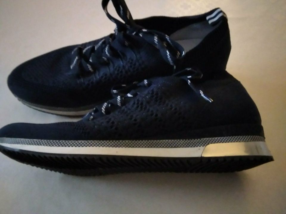 Damen Halbschuhe Schnürschuhe Sneaker blau Größe 42 in Fischbach