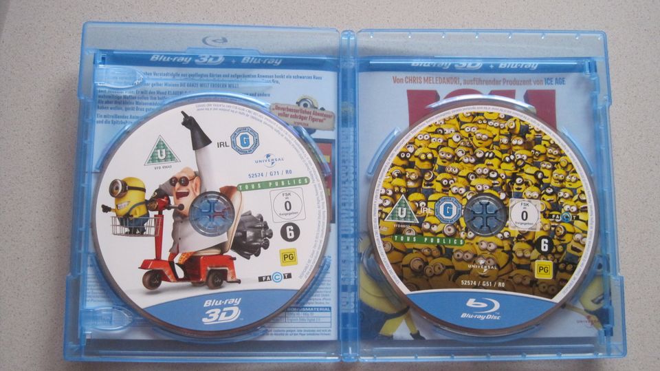 Minions Blue-Ray 3D und Blue Ray 2D Filme 2x in Inden