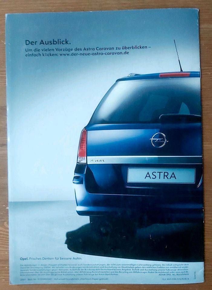 Prospekt Opel Astra H Caravan 2004 in Hannover
