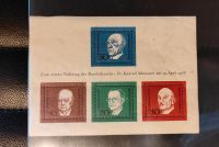 Briefmarkenbogen "Zum ersten Todestag des Bundeskanzlers Dr. Konr Kr. Altötting - Winhöring Vorschau