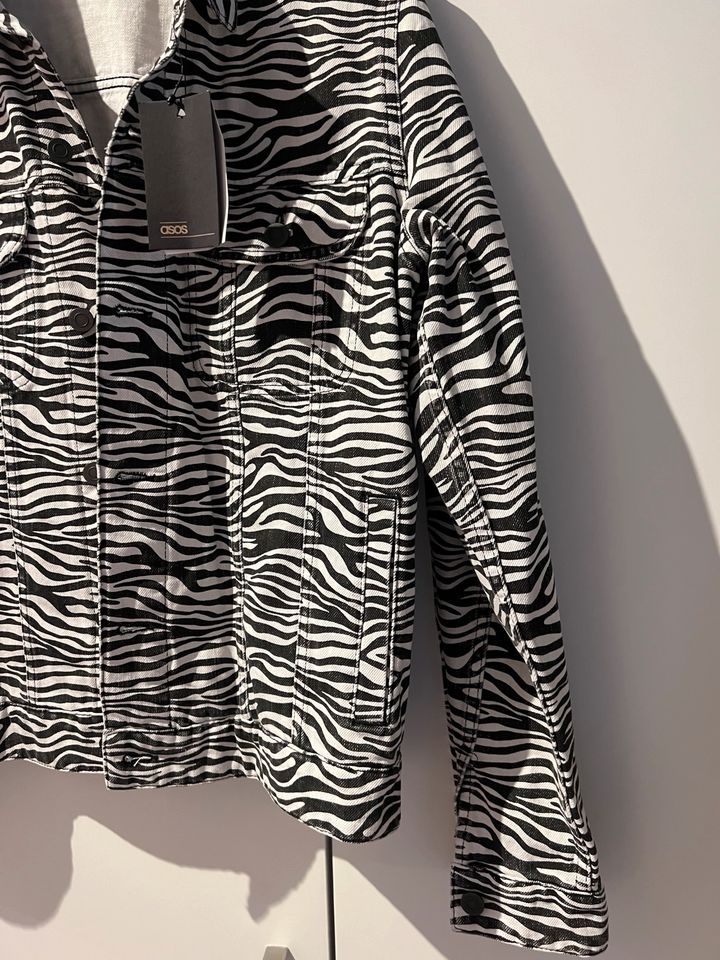 Denim Jeans Jacke Zebraprint unisex in Berlin