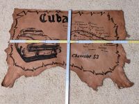Chevrolet 53 Leder Kuba Auto Oldtimer Echtleder Cuba Urlaub Wand Hessen - Haiger Vorschau