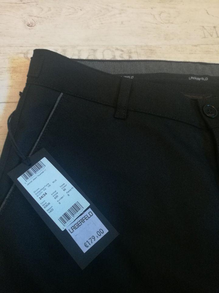 Neu Karl Lagerfeld Hose Stoffhose schwarz 34/34 FS 63836 in Leipzig