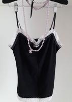 Top Hemdchen von Uniqlo, schwarz/Spitze, S Brandenburg - Templin Vorschau
