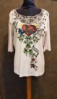 MARC CAIN Shirt, N 6, weiß & Muster Sachsen-Anhalt - Magdeburg Vorschau