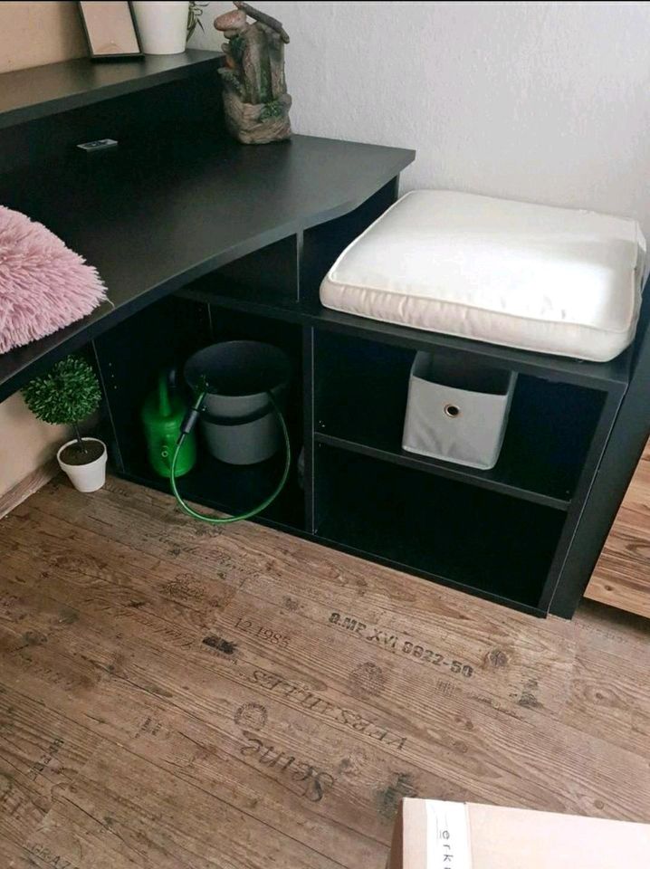 Schreibtisch/Tisch schwarz mit LED in Pössneck