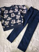 Next Mickey Maus Sweatshirt & Jeans blau in 110 4-5 Jahre Nordrhein-Westfalen - Hennef (Sieg) Vorschau