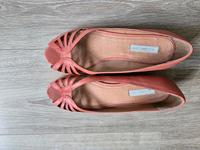 Damenschuhe mit Keilabsatz, Cox, Größe 38, Farbe lachsrosa Schleswig-Holstein - Hohenlockstedt Vorschau