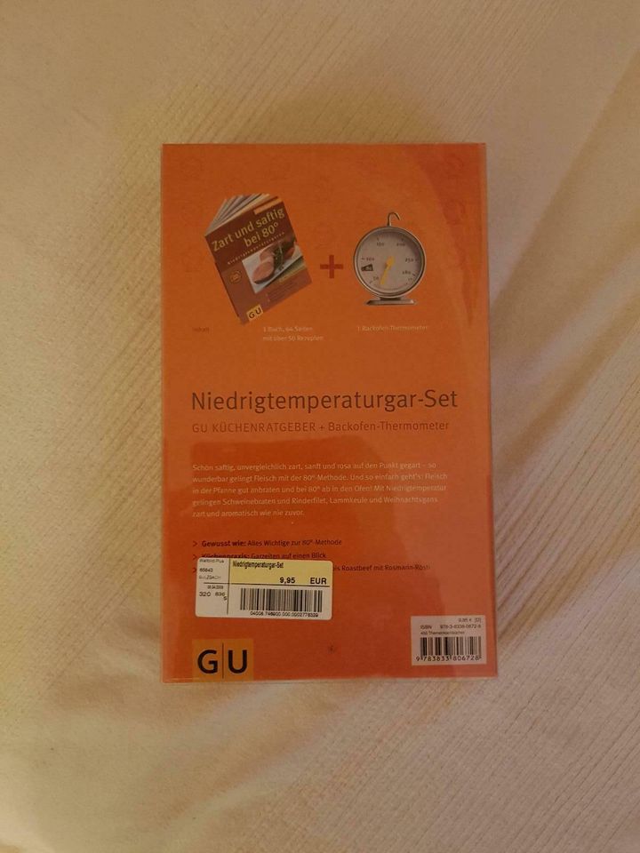 Niedrigtemperaturgar-Set, GU Küchenratgeber Kochbuch +Thermometer in Hofheim am Taunus