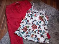 2 tlg-55% BILLIGER-NP 65€ Tredy Jeans,Glitzer,Spitze,1x getr. Top Nordrhein-Westfalen - Krefeld Vorschau