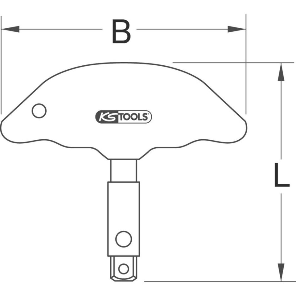 Neu KS Tools T Griff-Antriebsvierkant 1/4"+3/8 Ergonomisch in Bergen auf Rügen