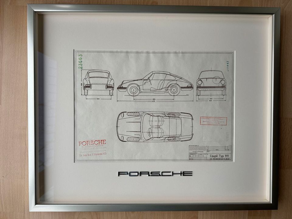 Bilder Porsche Konstruktionszeichungen (Spider 550+911+911SC) in Bonn
