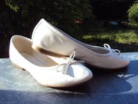 5th Avenue Leder-Ballerina, Ballerina, Brautschuh, Gr. 38, weiß Sachsen-Anhalt - Halle Vorschau
