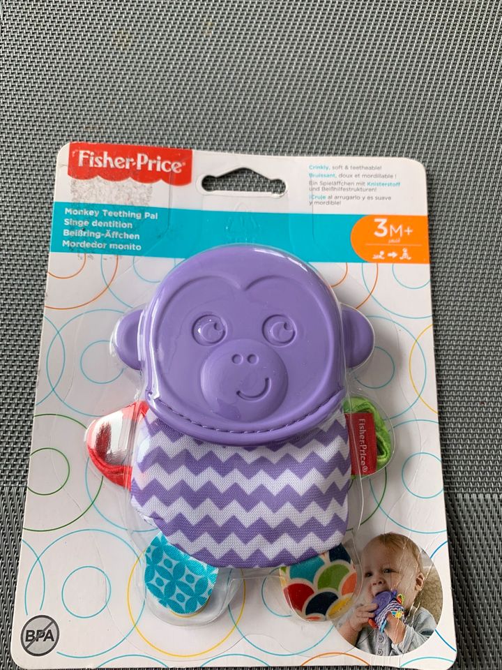 Fisher Price/ Beißring Äffchen/ lila in Kösching