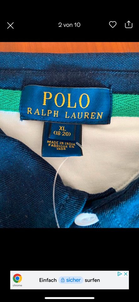 Ralph Lauren Langarmshirt  Jounior XL Neu mit Etikett ! Original! in Norderstedt