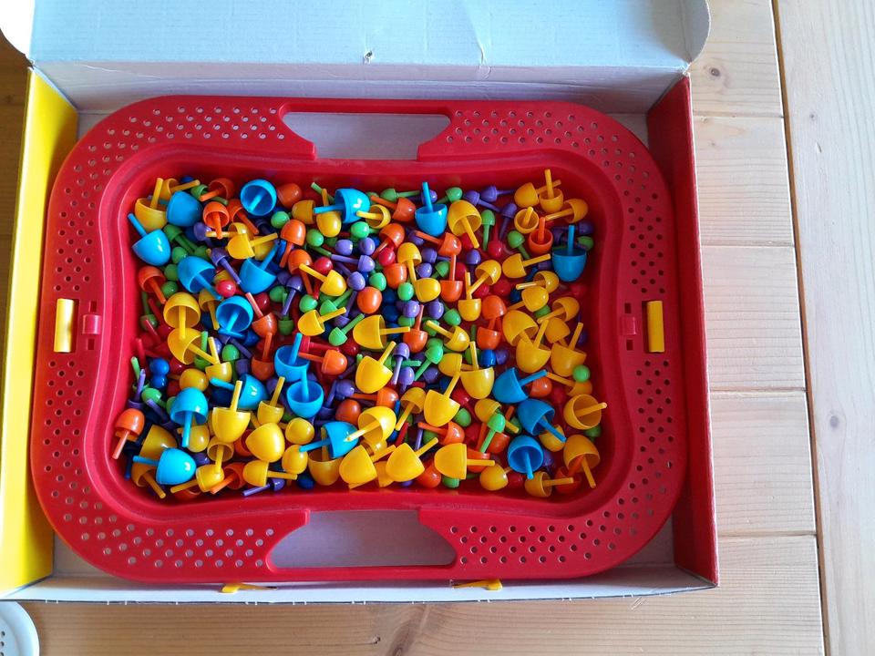 Mosaikspiel Fanta Color3-6J. Steckspiel 300 Steckperlen Quercetti in Müschenbach