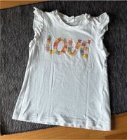 Top Tanktop weiß H&M Gr. 80 Glitzer Love Bayern - Lutzingen Vorschau