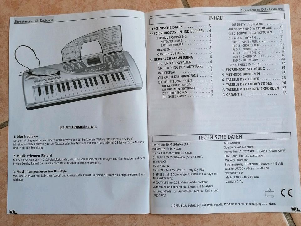 Keyboard, Kinderkeyboard, Klavier, Kinderklavier in Nobitz