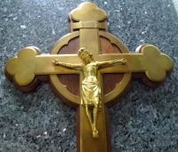 Unikat: s.g. erhaltenes antikes INRI Kreuz mit Jesusfigur ca 1860 Bayern - Mainaschaff Vorschau