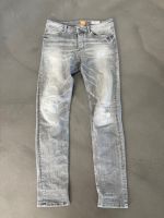 BOSS Orange Herren Jeans in verwaschenem grau im destroyed Look Nordrhein-Westfalen - Rösrath Vorschau