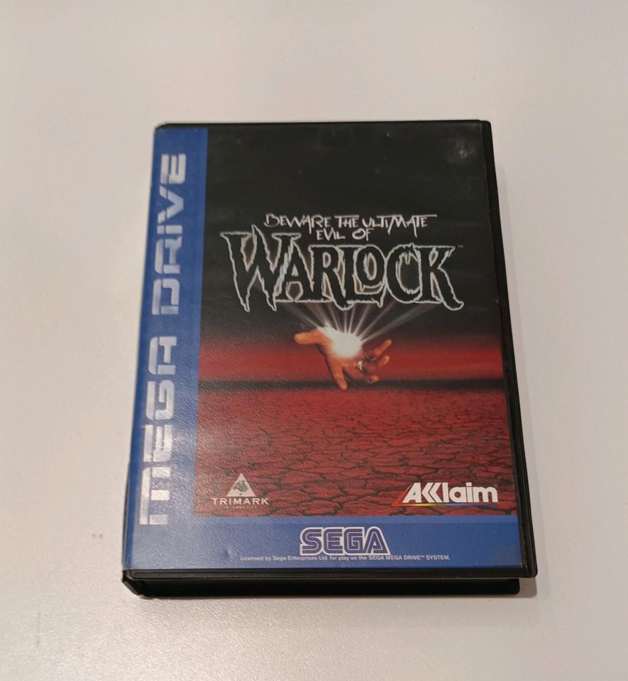SEGA MEGADRIVE Spiel Warlock, komplett mit Anleitung !! in Bad Soden am Taunus