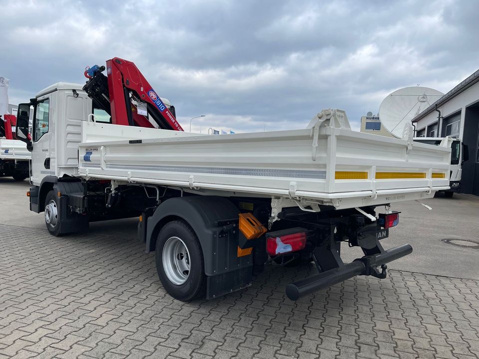 ✅MAN TGL 8.220 | ab sofort Model 2023 | Meiller Kipper | Kran HMF 810 K2 | Funk & Greifer | 2x AHK ✅  | Neufahrzeug | in Griesheim