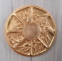 Medaille Olympic Games 1980 Lake Placid,  Durchmesser ca. 77 mm, Nordrhein-Westfalen - Enger Vorschau