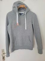 Superdry Hoodie grau mit goldener Schrift Größe S Hessen - Hofheim am Taunus Vorschau