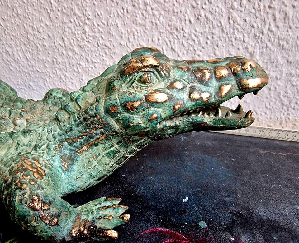 Krokodil Bronze 5,1 Kilo 65 cm in Berlin