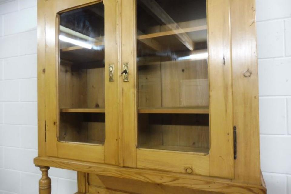 Antiker Buffetschrank Küchenschrank Vitrine Weichholz um 1880 in Nordhorn