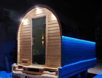 Mobile Sauna mieten, autark saunieren in Fasssauna Sachsen - Erlau Vorschau