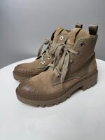 Zara Boots Stiefeletten Khaki Canwas echtes Leder Gr. 38 Top Bayern - Haibach Unterfr. Vorschau
