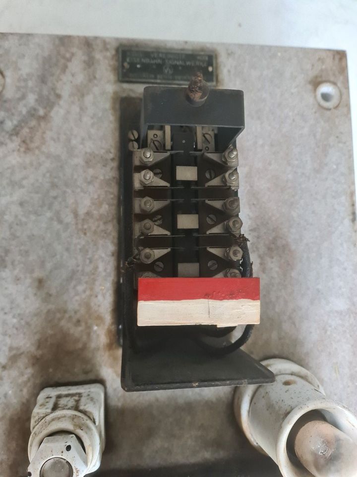 Schalttafel aus Marmor von 1930, VES, Deutsche Reichsbahn in Schollene