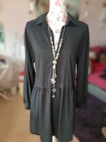 H&M Midikleid schwarz Blusenkleid, Volantkleid Gr. S M/36 38 Köln - Weiß Vorschau