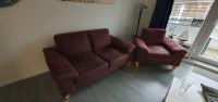 Couchgarnitur 2-teilig in burgunderrot - guter Zustand Dithmarschen - Buesum Vorschau