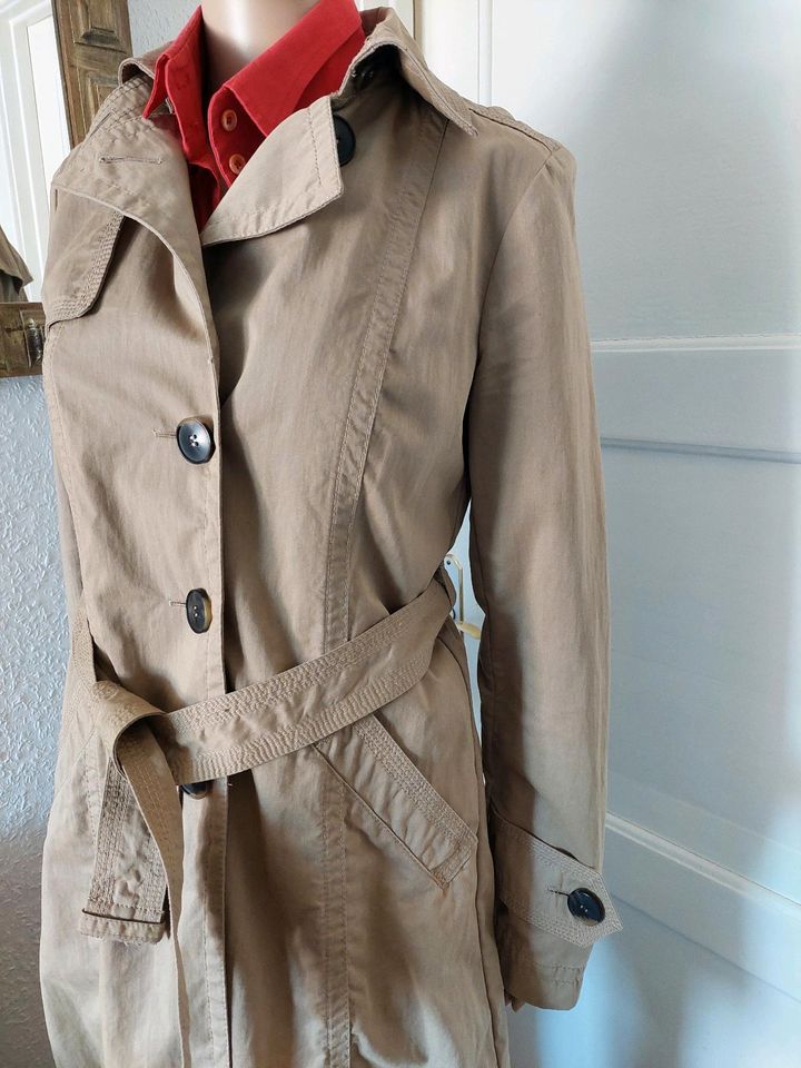 Damen Mantel, Trenchcoat Gr.34 CINQUE Beige in Lübeck