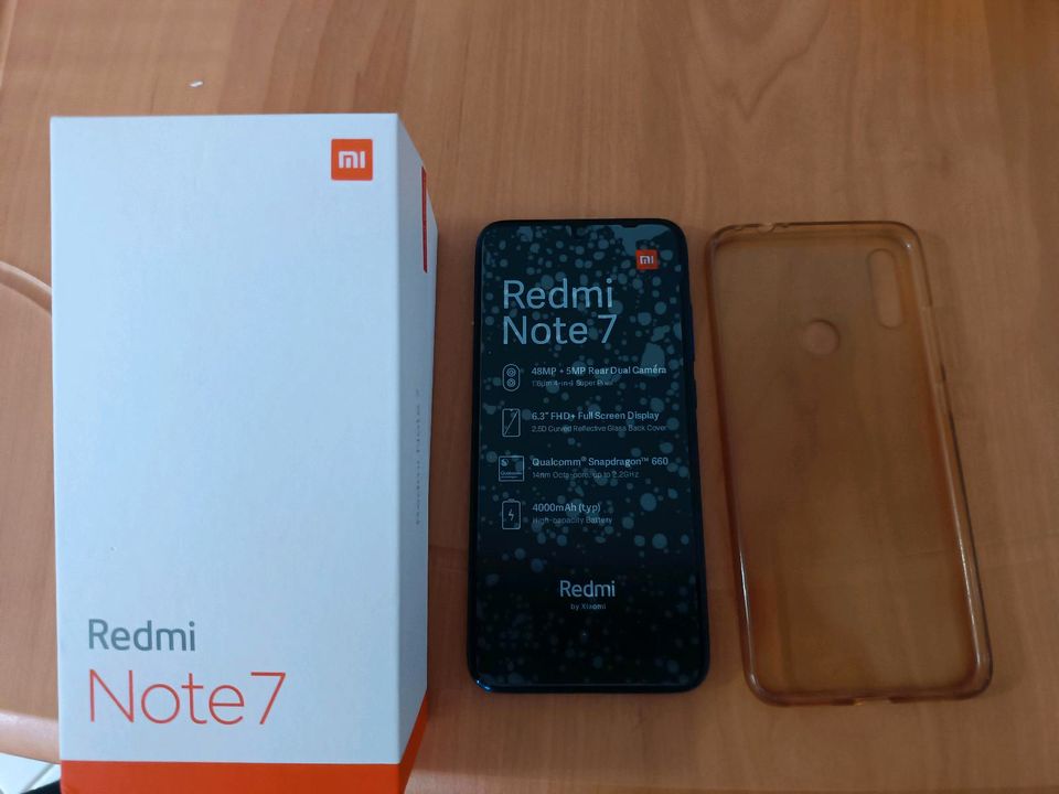 Redmi Note 7 128 GB mit Handyhülle in Hanau