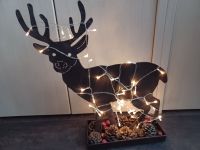 Deko Elch Rost mit Lichterkette weihnachtsdeko 50 cm hoch Bayern - Eggolsheim Vorschau