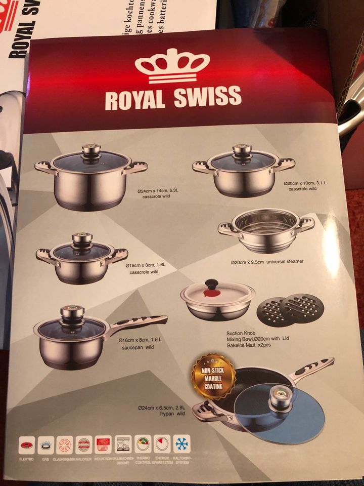 Topf- und Pfannenset Royal Swiss, Induktionsgeeignet in Nordrhein-Westfalen  - Schwelm | eBay Kleinanzeigen ist jetzt Kleinanzeigen