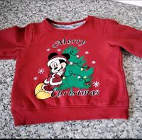 DISNEY BABY MICKEY MOUSE Pullover Merry Christmas Sachsen - Adorf-Vogtland Vorschau