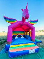 Hüpfburg „Einhorn“ + DOPPELRUTSCHE + Regenbogen mieten leihen Mecklenburg-Vorpommern - Bandenitz Vorschau