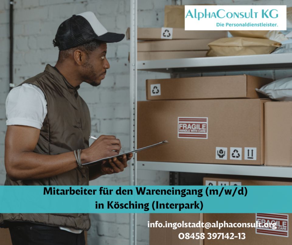 Mitarbeiter für den Wareneingang (m/w/d) in Kösching