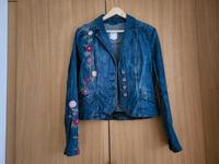 Jeansjacke S.Oliver Gr. 38 mit Stickerei Blumenranke Bayern - Bad Abbach Vorschau