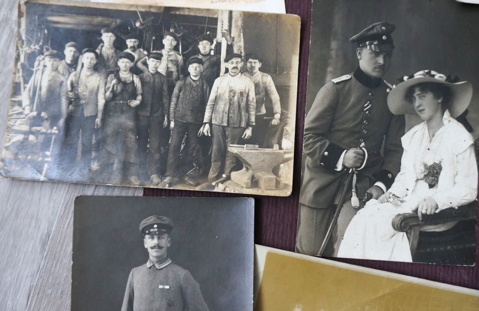 13 x Fotos und Postkarten ,Militär , 1.Weltkrieg in Nürnberg (Mittelfr)