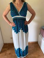 Kleid Maxikleid weiß blau Baumwolle Gr. S 36 neu Nordrhein-Westfalen - Essen-Margarethenhöhe Vorschau