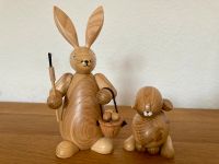 Erzgebirgische Holzkunst Osterhase Eiermaler & Hansi Hoppel hell Sachsen-Anhalt - Seegebiet Mansfelder Land Vorschau