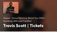 2 Travis Scott Tickets/Köln Bayern - Speichersdorf Vorschau